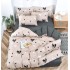 Lenjerie de Pat dublu, Bumbac Satinat Superior,4 Piese Cearceaf de pat 240 x 250 cm, Cearceaf pilota 200 x 230 cm, 2 fete de perna 55 x 75 cm, A50-476