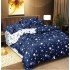 Lenjerie de Pat dublu, Bumbac Satinat Superior,4 Piese Cearceaf de pat 240 x 250 cm, Cearceaf pilota 200 x 230 cm, 2 fete de perna 55 x 75 cm, A50-241