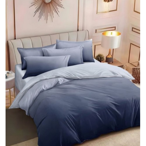 Lenjerie Din Bumbac Tip Finet 6 Piese Pentru Pat Dublu,Cearceaf de pat 240 x 250, R60-576
