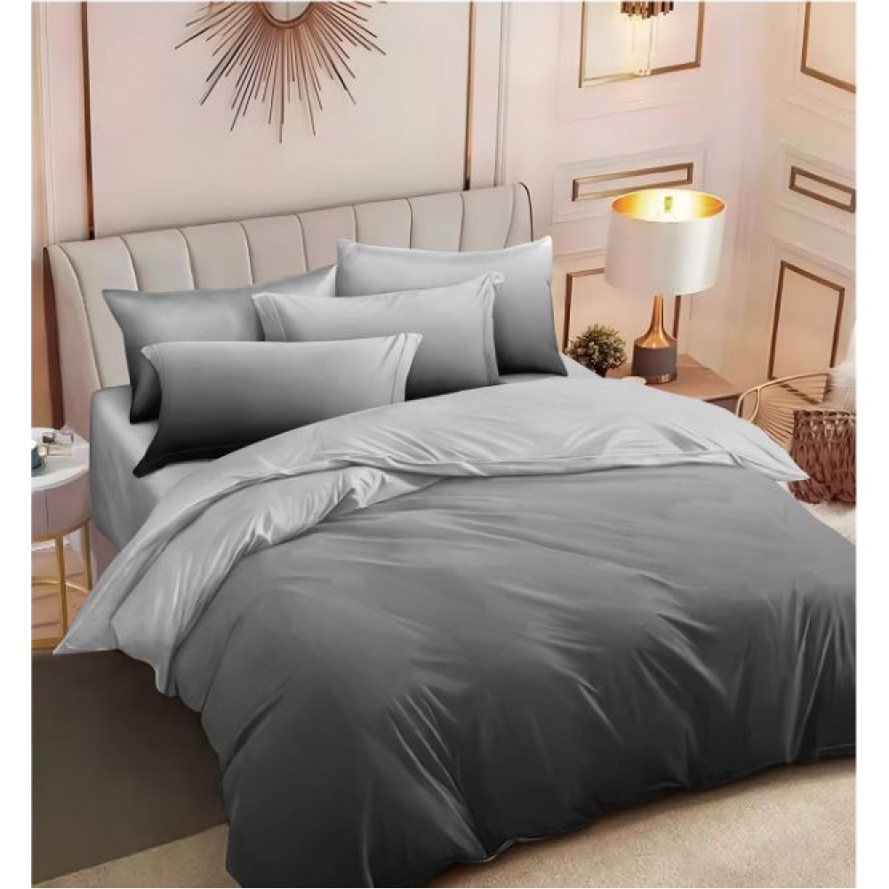 Lenjerie Din Bumbac Tip Finet 6 Piese Pentru Pat Dublu,Cearceaf de pat 240 x 250, R60-573