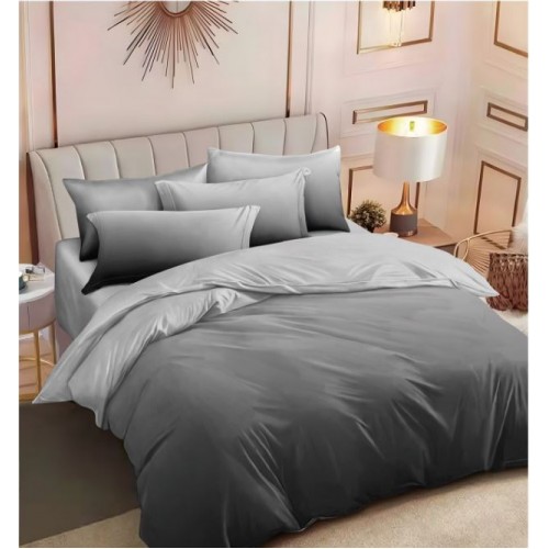 Lenjerie Din Bumbac Tip Finet 6 Piese Pentru Pat Dublu,Cearceaf de pat 240 x 250, R60-573