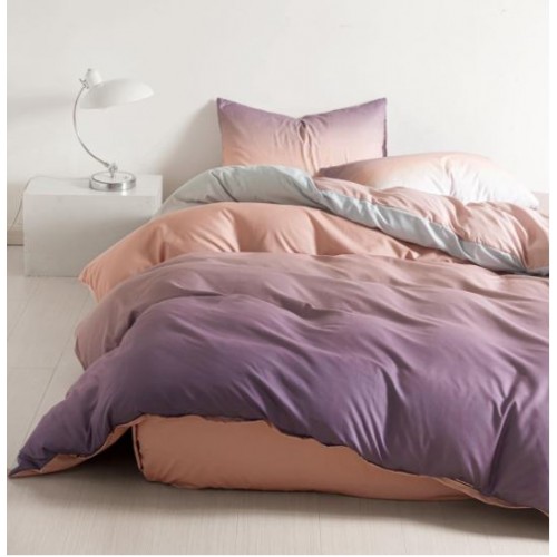 Lenjerie De Pat 1 Persoana 4 Piese, din Bumbac Finet, Cearceaf de pat 155x200cm, Y60-110