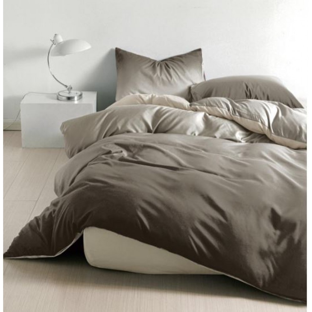 Lenjerie De Pat 1 Persoana 4 Piese, din Bumbac Finet, Cearceaf de pat 155x200cm, Y60-109