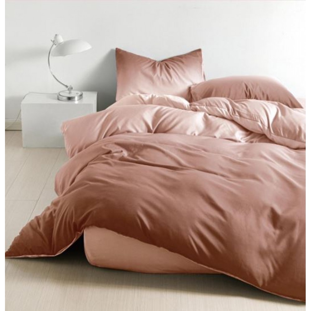 Lenjerie De Pat 1 Persoana 4 Piese, din Bumbac Finet, Cearceaf de pat 155x200cm, Y60-107