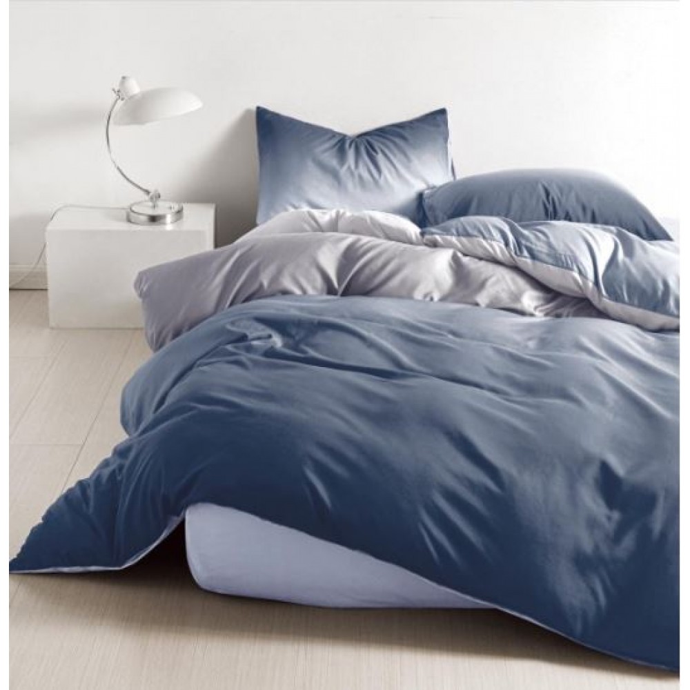 Lenjerie De Pat 1 Persoana 4 Piese, din Bumbac Finet, Cearceaf de pat 155x200cm, Y60-106