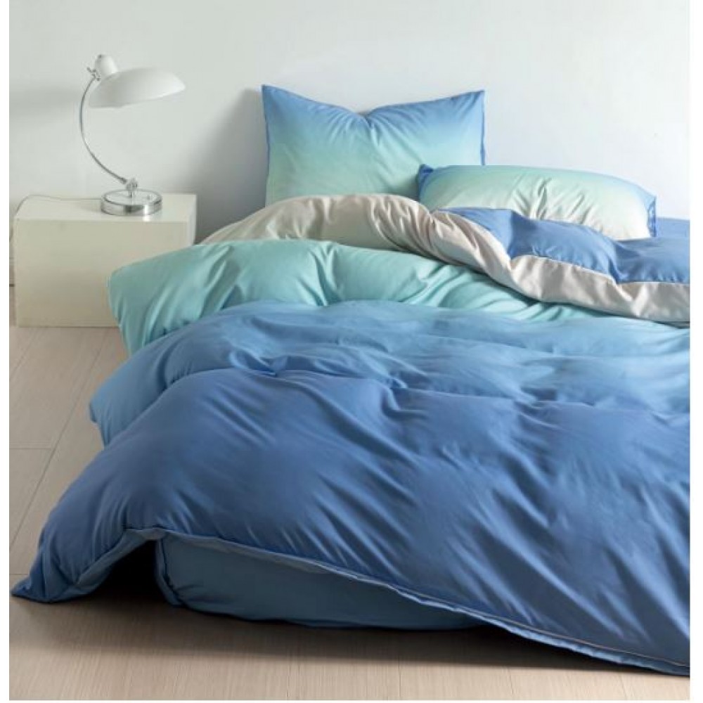 Lenjerie De Pat 1 Persoana 4 Piese, din Bumbac Finet, Cearceaf de pat 155x200cm, Y60-105
