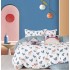 Lenjerie De Pat 1 Persoana 4 Piese, din Bumbac Finet, Cearceaf de pat 155x200cm, Y60-63