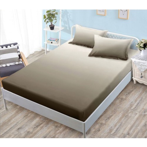 Husa de pat cu elastic si 2 fete de perna, tesatura tip finet, pat 2 persoane,180x200cm, G-243