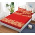 Husa de pat cu elastic si 2 fete de perna, tesatura tip finet, pat 2 persoane,180x200cm, G-218