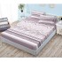 Husa de pat cu elastic si 2 fete de perna, tesatura tip finet, pat 2 persoane,180x200cm, G-192