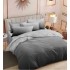 Set Lenjerie Eleganta , Finet, imprimat digital, pentru 2 persoane, 6 piese, Cearceaf de pat cu elastic 180x200 cm, T280