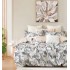 Set Lenjerie Eleganta , Finet, imprimat digital, pentru 2 persoane, 6 piese, Cearceaf de pat cu elastic 180x200 cm, T227