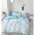 Set Lenjerie Eleganta , Finet, imprimat digital, pentru 2 persoane, 6 piese, Cearceaf de pat cu elastic 180x200 cm, T226