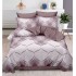 Set Lenjerie Eleganta , Finet, imprimat digital, pentru 2 persoane, 6 piese, Cearceaf de pat cu elastic 180x200 cm, T223