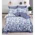 Set Lenjerie Eleganta , Finet, imprimat digital, pentru 2 persoane, 6 piese, Cearceaf de pat cu elastic 180x200 cm, T221