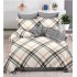 Set Lenjerie Eleganta , Finet, imprimat digital, pentru 2 persoane, 6 piese, Cearceaf de pat cu elastic 180x200 cm, T220
