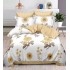 Set Lenjerie Eleganta , Finet, imprimat digital, pentru 2 persoane, 6 piese, Cearceaf de pat cu elastic 180x200 cm, T215