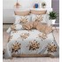 Set Lenjerie Eleganta , Finet, imprimat digital, pentru 2 persoane, 6 piese, Cearceaf de pat cu elastic 180x200 cm, T212