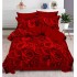 Set Lenjerie Eleganta , Finet, imprimat digital, pentru 2 persoane, 6 piese, Cearceaf de pat cu elastic 180x200 cm, T168