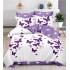 Set Lenjerie Eleganta , Finet, imprimat digital, pentru 2 persoane, 6 piese, Cearceaf de pat cu elastic 180x200 cm, T23