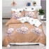 Set Lenjerie Eleganta , Finet, imprimat digital, pentru 2 persoane, 6 piese, Cearceaf de pat cu elastic 180x200 cm, T148