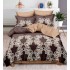 Set Lenjerie Eleganta , Finet, imprimat digital, pentru 2 persoane, 6 piese, Cearceaf de pat cu elastic 180x200 cm, T147