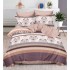 Set Lenjerie Eleganta , Finet, imprimat digital, pentru 2 persoane, 6 piese, Cearceaf de pat cu elastic 180x200 cm, T132
