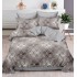 Set Lenjerie Eleganta , Finet, imprimat digital, pentru 2 persoane, 6 piese, Cearceaf de pat cu elastic 180x200 cm, T126