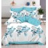Set Lenjerie Eleganta , Finet, imprimat digital, pentru 2 persoane, 6 piese, Cearceaf de pat cu elastic 180x200 cm, T117