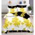 Set Lenjerie Eleganta , Finet, imprimat digital, pentru 2 persoane, 6 piese, Cearceaf de pat cu elastic 180x200 cm, T104