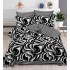 Set Lenjerie Eleganta , Finet, imprimat digital, pentru 2 persoane, 6 piese, Cearceaf de pat cu elastic 180x200 cm, T94