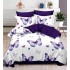 Set Lenjerie Eleganta , Finet, imprimat digital, pentru 2 persoane, 6 piese, Cearceaf de pat cu elastic 180x200 cm, T87
