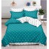 Set Lenjerie Eleganta , Finet, imprimat digital, pentru 2 persoane, 6 piese, Cearceaf de pat cu elastic 180x200 cm, T17