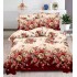 Set Lenjerie Eleganta , Finet, imprimat digital, pentru 2 persoane, 6 piese, Cearceaf de pat cu elastic 180x200 cm, T79