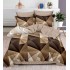 Set Lenjerie Eleganta , Finet, imprimat digital, pentru 2 persoane, 6 piese, Cearceaf de pat cu elastic 180x200 cm, T64