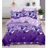Set Lenjerie Eleganta , Finet, imprimat digital, pentru 2 persoane, 6 piese, Cearceaf de pat cu elastic 180x200 cm, T60