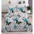 Set Lenjerie Eleganta , Finet, imprimat digital, pentru 2 persoane, 6 piese, Cearceaf de pat cu elastic 180x200 cm, T24