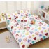 Set Lenjerie Eleganta pentru pat dublu, Bumbac Satinat Superior, 4 piese, cu ELASTIC, Cearceaf de pat cu elastic 180x200cm, E113