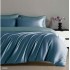 Set Lenjerie Eleganta Satinat , 4 piese cu ELASTIC, Cearceaf de pat cu elastic 180x200cm, GD8005