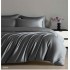 Set Lenjerie Eleganta Satinat , 4 piese cu ELASTIC, Cearceaf de pat cu elastic 180x200cm, GD8009