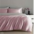 Set Lenjerie Eleganta Satinat , 4 piese cu ELASTIC, Cearceaf de pat cu elastic 180x200cm, GD8002