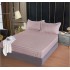 Husa de pat tip Damasc cu Elastic cu 2 fete de perna, 160x200 cm, E-056