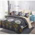 Set Lenjerie Eleganta , Finet, pentru 2 persoane, 6 piese, Cearceaf de pat cu elastic 180x200 cm, B985