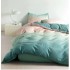 Lenjerie De Pat 1 Persoana 4 Piese, din Bumbac Finet, Cearceaf de pat cu elastic 140x200cm, T60-124