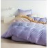 Lenjerie De Pat 1 Persoana 4 Piese, din Bumbac Finet, Cearceaf de pat cu elastic 140x200cm, T60-123