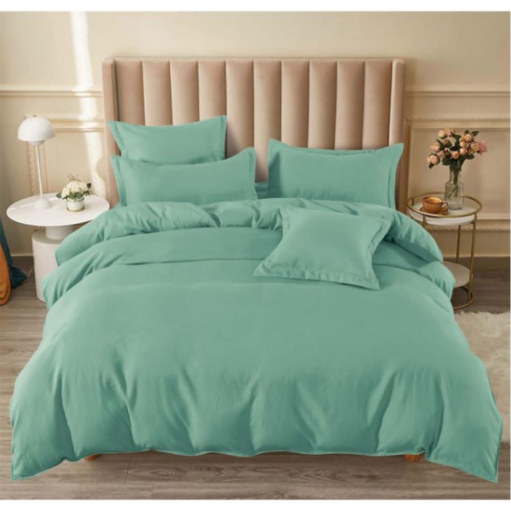 Set Lenjerie Eleganta , Finet 6 piese cu Elastic UNI, pentru 2 persoane, Cearceaf de pat 180x200 cm, T185