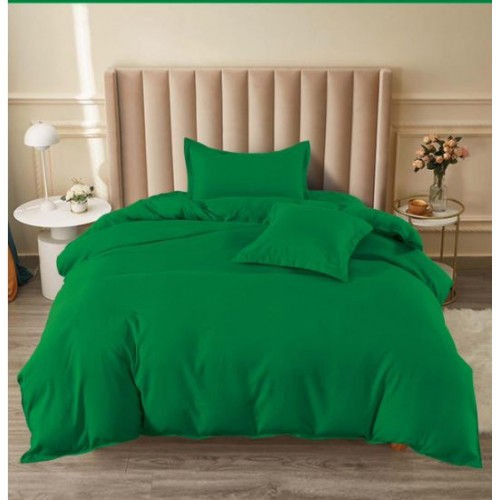 Set Lenjerie Eleganta pat cu elastic, tesatura tip finet, uni, pat 1 persoana, 4 piese, cearsaf de pat 140x200 cm,T60-74