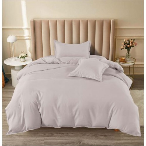 Set Lenjerie Eleganta pat cu elastic, tesatura tip finet, uni, pat 1 persoana, 4 piese, cearsaf de pat 140x200 cm,T60-69