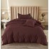 Set Lenjerie Eleganta pat cu elastic, tesatura tip finet, uni, pat 1 persoana, 4 piese, cearsaf de pat 140x200 cm,T60-57