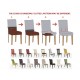 Set 6 Huse Scaune Universale, Bumbac Elasticizat, Uni, SCU-05